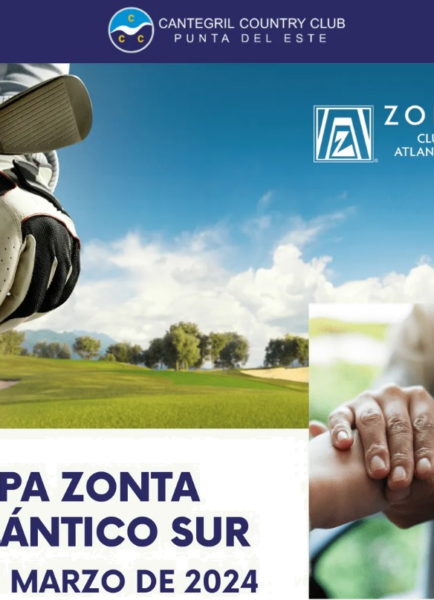 Copa ZONTA Atlántico Sur de Golf se desarrollará el 8 de marzo